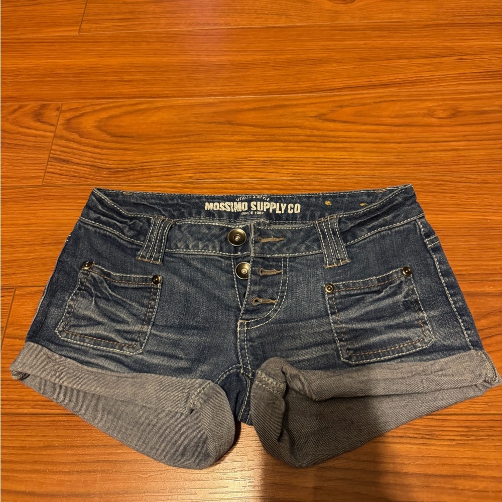 Mossimo Supply Co - Denim Shorts - Low Rise - Navy, Blue - Size 1 - Fits 6